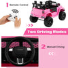 Electric Kids Ride On Car 12V Ride On Truck with Remote Control-Pink