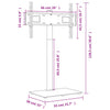 SVV Corner TV Stand 1-Tier for 32-65 Inch Black