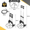 Folding Hand Truck – Heavy Duty 80kg Load Capacity Collapsible Trolley