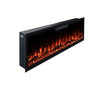 2025 50 INCH WIDE LED FLAMES BLACK GLASS TRUFLAME™ WALL MOUNTED ELECTRIC FIRE