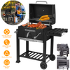 BBQ Smoker Charcoal Barbecue Grill Portable Outdoor Garden Warming Rack Shelves