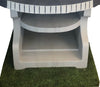 Massive masonry BBQ barbecue garden grill fireplace wood and charcoal cooking