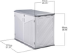 Garden Storage Shed Lockable Plastic Outdoor Weatherproof Tool Cabinet White