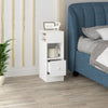 Bedside Table with Drawer Storage Nightstand Cabinet Tea Sofa End Table Bedroom