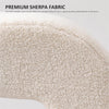 Sherpa Upholstered Ottoman Bench Window Seat Bed End Sofa Stool Hallway Chair UK