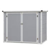 Panana Plastic Storage Shed House Tool Shed Utility Chest Shed Box 4.56x2.3f