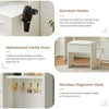 Dressing Table Set Vanity Desk with LED Light Mirror Stool Drawers Bedroom White