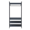 Industrial Open Wardrobe 4 Shelves Clothes Rail Rack