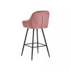 2* Velvet Bar Stools Breakfast Bar stool Pub Chairs Padded Seat Metal Leg CLIPOP