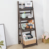 4 Tier Folding Ladder Shelf Bookcase Display Storage Rack Plant Stand