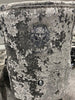 Dining Chair x2 Silver Crushed Velvet With Chrome Leg & Lion Knocker Back