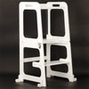3-in-1 Wooden Kids Step Stool Toddler White Learning Tower Kitchen Helper