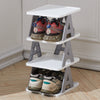 Stackable Shoe Rack Plastic Compact Hallway 4/5/6/7Tier Shoe Storage Shelf Stand