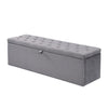 Upholstered Bed, Double Bed 4FT6 with Storage Bench Ottoman Storage Bed Frame
