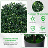 2 Pack Faux Bushes Ball Plants Artificial Boxwood Topiary Ball Tree