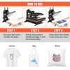 38x38cm Heat Press Machine Digital Transfer Sublimation T Shirt Printer 15x15 in