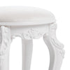 Dressing Table Stool 44x30x30 Vanity Chair Makeup Seat Baroque Piano Chair White