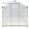 10x6ft Walk-In Greenhouse Plants Grow House Polycarbonate Panels Aluminium Frame
