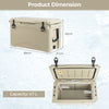 47L Insulated Hard Cooler Rotomolded Enhanced Ice Chest