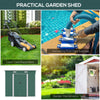 7 x 4ft Outdoor Garden Storage Shed for Backyard Patio Green