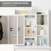 Modern Small White Dressing Table with Drawers15mm Chipboard Space-Saving Vanity