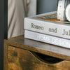 Small Industrial Side Table Bedside Cabinet Rustic End Storage Unit Vintage