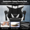 Massage Gaming Chair Leather Racing Office Executive Recliner with Leg Rest Home