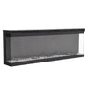 70'' Electric Fireplace 12 LED Flame Media Freestand/Inset Fire 3 Side Panoramic