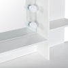 White Dressing Table with LED Lights Mirror Drawers Vanity Make Up Desk Bedroom