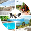 3 Pieces Garden Wicker Furniture Outdoor Rocking Chairs w/Tempered Glass Table