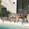 Patio Folding Chairs Lightweight Outdoor Dining Chairs Reclining Chair