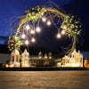 Moongate Round Wedding Arch Metal Backdrop Stand Flower Garland Frame Venue Deco