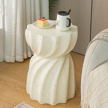 Accent Side Table Terrazzo Coffee Tables Nordic Small Concrete Stool In/Outdoor