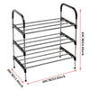 4/5/8 Tier Metal Shoe Rack Stand Space Save Storage Organiser Shelf with MDF Top