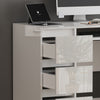 NEW White Dressing Table High Gloss Vanity Makeup Desk 6 Drawers Storage Bedroom