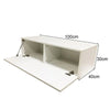 100cm High Gloss TV Wall Mounted Cabinet Floating Cupboard Storage White