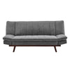 3 Seater Grey Velvet Sofa Bed - Mondaine