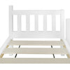 Triple Bunk Bed 4ft6 Double Kids Pine Wooden Bed Frame in White w/ 70x140 cm Bed