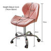 Cushioned Computer Desk Office Chair Chrome Legs Lift Swivel Adjustable Height