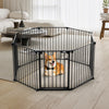 Outdoor Metal Pet Dog Stair Gate Safety Guard Baby Toddler Stair Doorway Cage UK