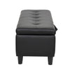 Upholstered Ottoman Stool Bench Chair Footrest Toy Storage Box Chest Window Seat