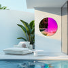 Unique Round Wall Mirror Iridescent Accent Mirror Dreamland Rainbow Mirror Girls