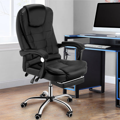 Massage Office Chair Gaming PC Computer Desk Executive Swivel Recliner Chairs