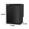 65 Litre 12/24V - Black Campervan Fridge Freezer W/ LG Compressor, Cools to -20c
