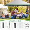 13x13FT Outdoor Pop-Up Gazebo Canopy Tent Instant Sun Shelter with Wheeled Bag