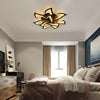 84W Dimmable LED Ceiling Light Flower Modern Chandelier Living Room Remote φ82cm