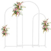 Set of 3 Wedding Arch Balloon Frame Metal Backdrop Stand Garden Floral Arch Deco