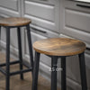 Vintage Set of 2 Bar Stools Tall Kitchen Stools Breakfast High Chair UKLBC32X