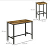 Breakfast Bar Table And Stools Kitchen Dining Room 2 Seater Industrial Furniture