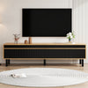 Modern TV Stand Storage Low Cabinet With 4 Doors TV Unit Sideboard Living Room
